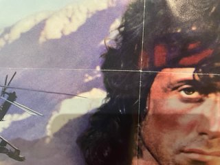 Cartel Cine Rambo III Sylvester Stallone