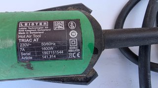 Soldador aire caliente Leister TRIAC AT + rodillo