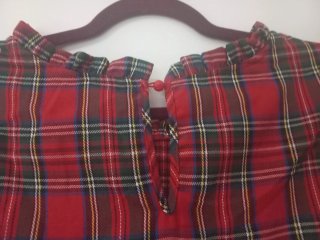 Blusa Tartán Talla Grande 7XL