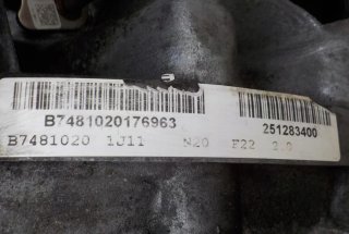 Motor BMW 2.0 Turbo 245cv N20B20A