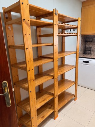 Estantería DESPENSA de madera para cocina
