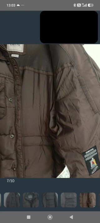 Piumino Geox marrone uomo taglia L