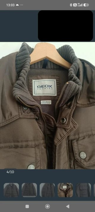 Piumino Geox marrone uomo taglia L