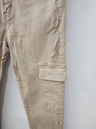 Pantalón cargo mujer beige talla 34