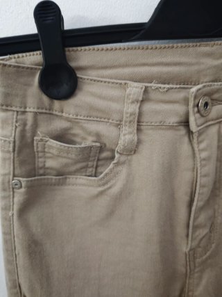 Pantalón cargo mujer beige talla 34
