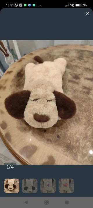 Peluche perro suave con latido real