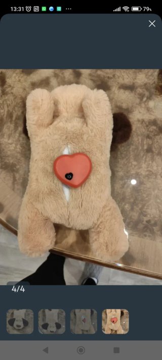 Peluche perro suave con latido real