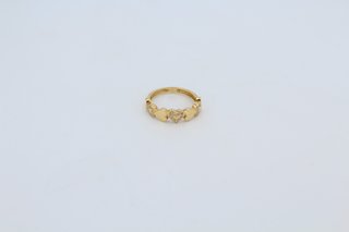 Anillo Corazones Circonitas Oro 18k.R:043-01-00280