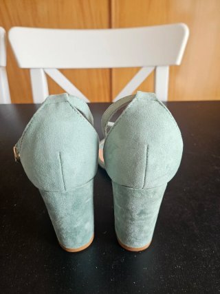 Tacones Marypaz color verde azulado - Talla 38