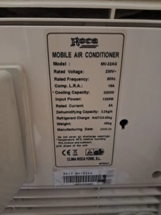 Aire Acondicionado Portátil Beige