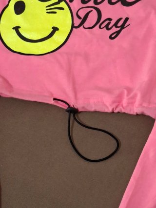 Maglietta bambina rosa Smile Day