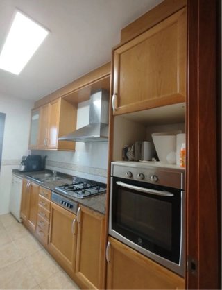 Conjunto Muebles Cocina Madera y Metal