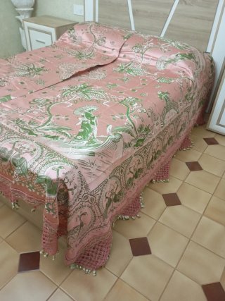 Colcha de seda con motivos jaisas japonés