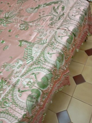 Colcha de seda con motivos jaisas japonés