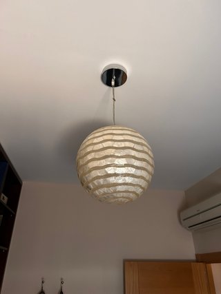 Lámpara de techo esfera nácar
