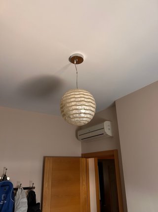 Lámpara de techo esfera nácar