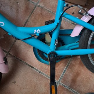 Bicicleta infantil B-Pro 16 azul y rosa