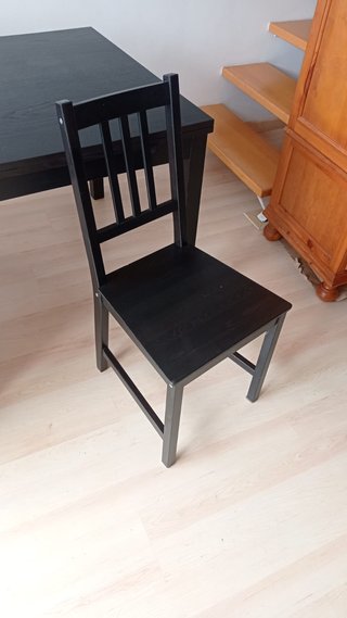 Sillas de comedor IKEA negras (4 unidades)