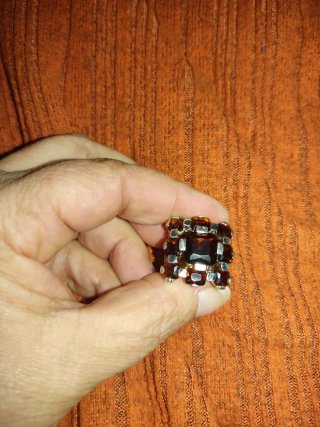 Anillo Plata y granates
