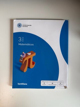 Libro matemáticas Santillana 3º ESO