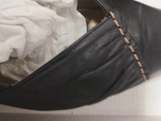Scarpe da sera nere in pelle con tacco