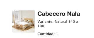 Cabecero de madera y mesita de noche