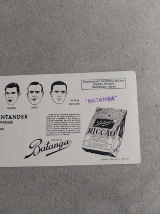 R. Santander 1954 Chocolate Batanga