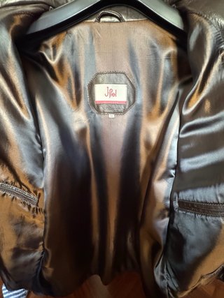 Chaqueta de piel J.pel Talla 52 Marrón chocolate