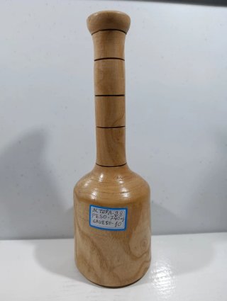 Mazo madera talla artesanal