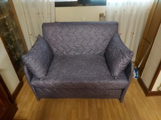 Sofá Cama Gris 2 Plazas