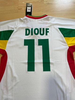 Camiseta Diouf 11 Senegal Retro Talla M