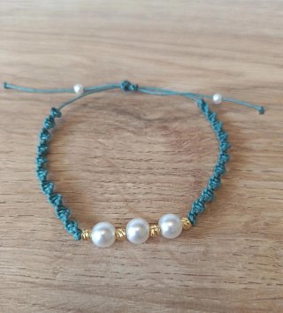Pulsera con perlas