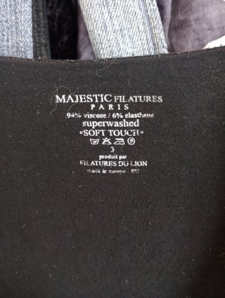 Maglietta donna Majestic nera