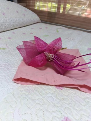 Tocado y Cartera Ceremonia Hechos a Mano