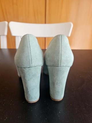 Tacones Marypaz color verde azulado - Talla 38