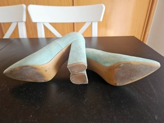 Tacones Marypaz color verde azulado - Talla 38