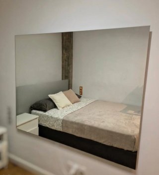 Espejo grande de pared con luces LED de regalo