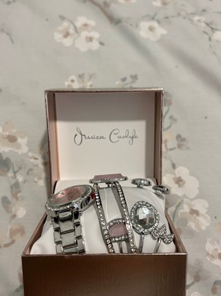 Reloj Jessica Carlyle Plata y Rosa
