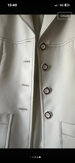 Completo giacca e vestito midi celestino