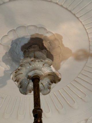 Lampadario Capodimonte 3 bracci vintage