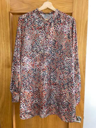 Camisa Leopardo Beige Multicolor