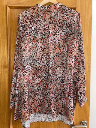 Camisa Leopardo Beige Multicolor
