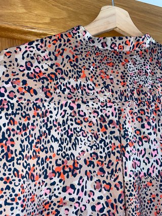 Camisa Leopardo Beige Multicolor