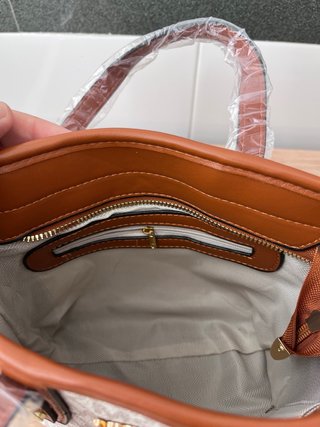 Borsa Michael Kors Donna Bianco e Marrone