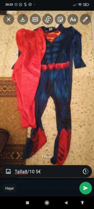 Disfraz Superman Talla 8/10