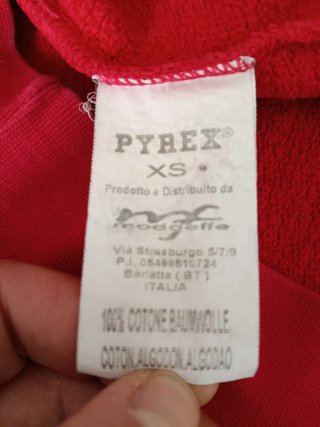 Felpa Pyrex Rossa Uomo Cotone 100%