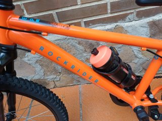 Bicicleta infantil Rockrider 20 naranja