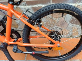 Bicicleta infantil Rockrider 20 naranja