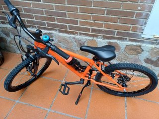 Bicicleta infantil Rockrider 20 naranja