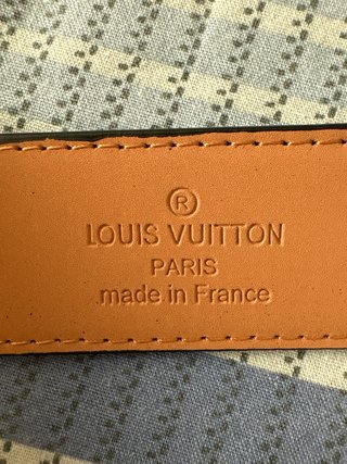 Cintura Louis Vuitton Nera con logo Nero lunga 125